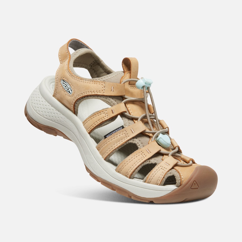 Keen Women's Astoria West Leather Sandal Doe-Blue Glass