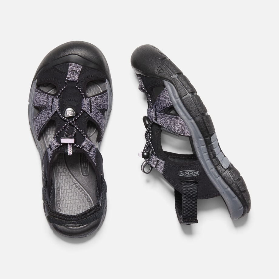 Women's Ravine H2 Sandals Black-Dawn Pink Keen