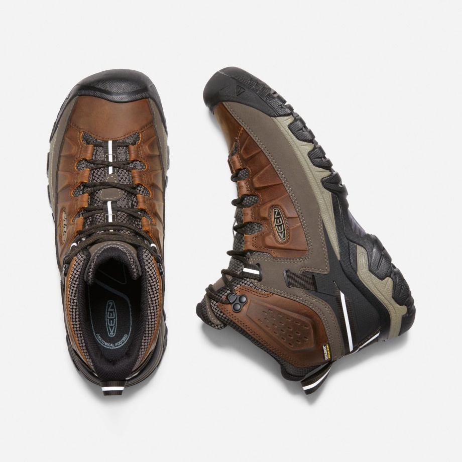 Chestnut-Mulch Keen Men's Targhee III Waterproof Hiking Boots