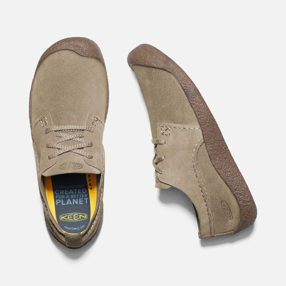 Men's Howser Suede Oxford Shoes Keen Timberwolf-Chestnut