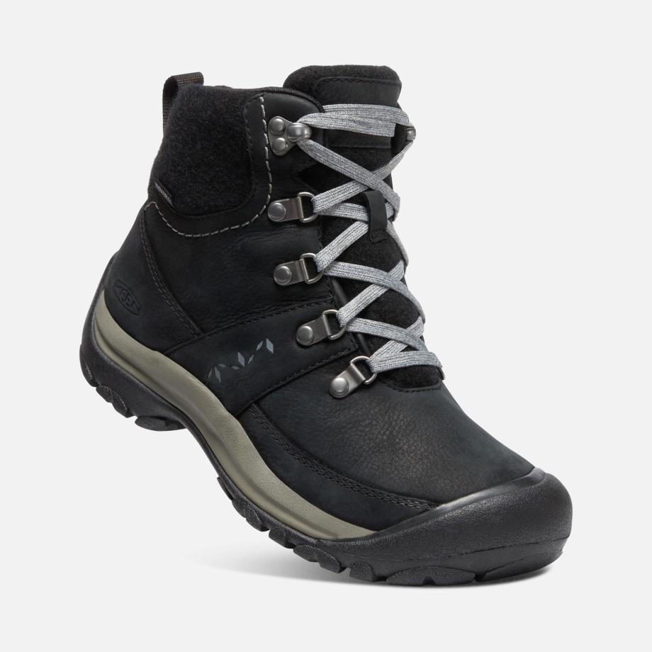 Black-Steel Grey Keen Women's Kaci III Winter Waterproof Boot