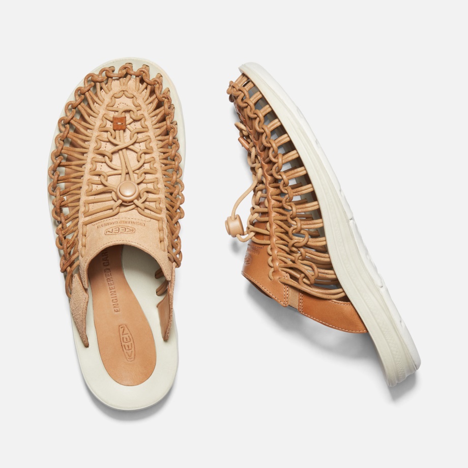 Men's UNEEK Premium Leather Slide Keen Cookie Dough