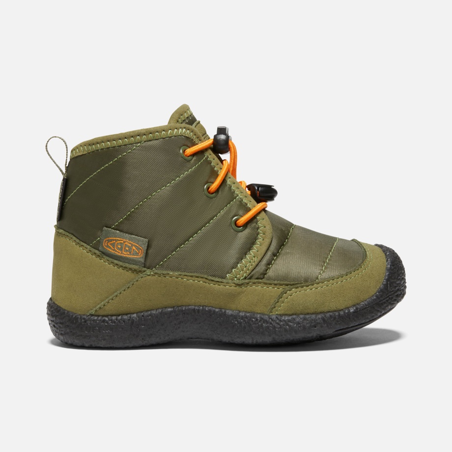 Younger Kids' Howser II Waterproof Chukka Keen Capulet Olive-Russet Orange
