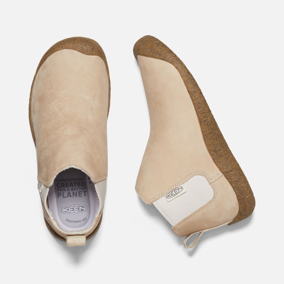 Safari-Birch Keen Women's Mosey Chelsea Leather Boot