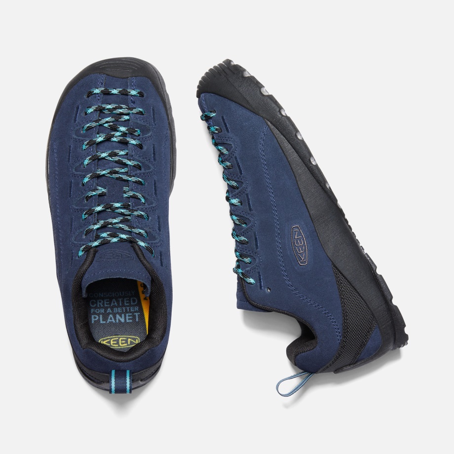 Keen Women's Jasper Suede Trainer Black Iris-Black