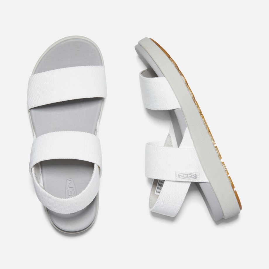 White-Vapor Keen Women's Elle Backstrap Casual Sandals